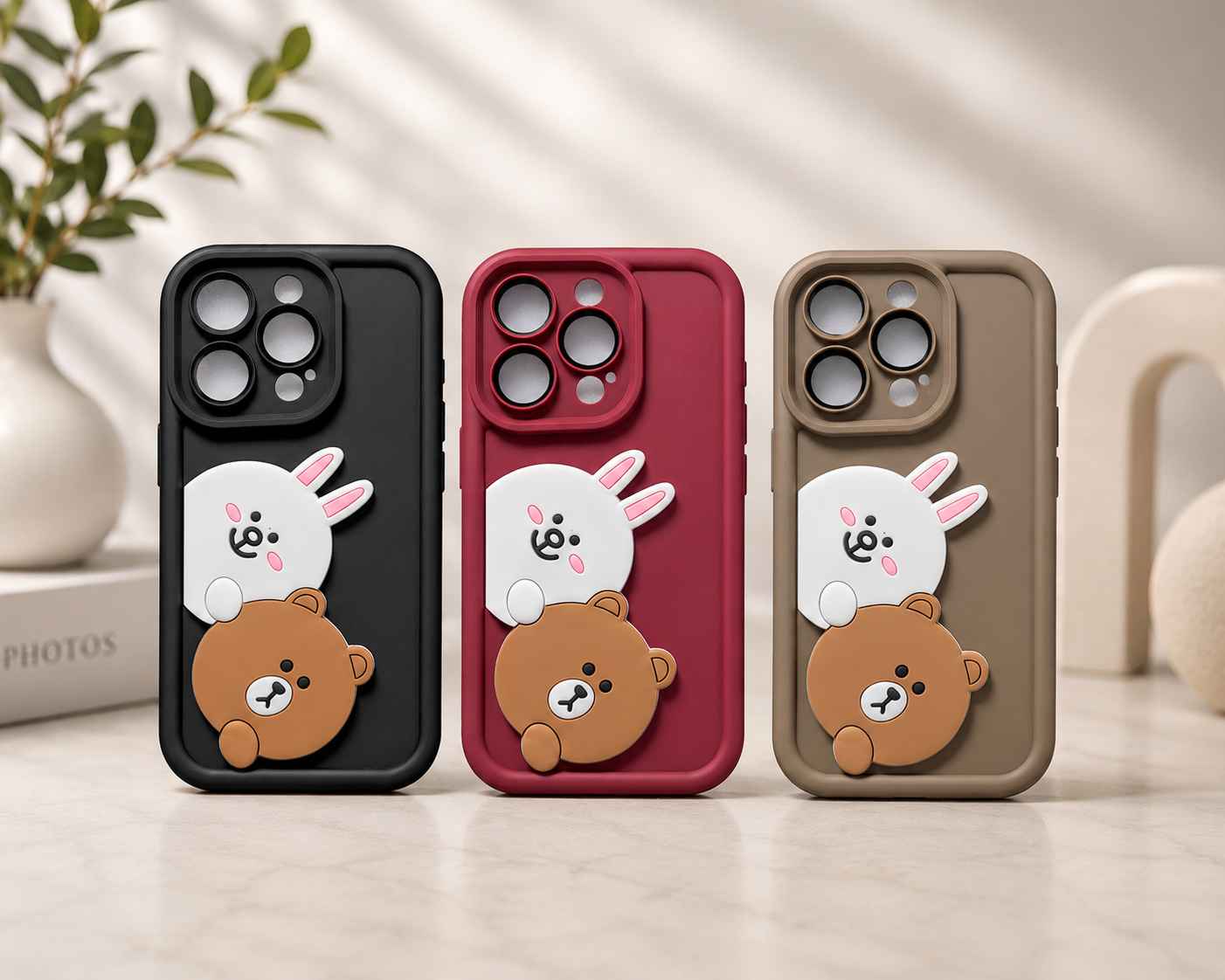 Apple iPhone 16 Pro Max Hi Quality New Ladies Fashion Dool Phone Case