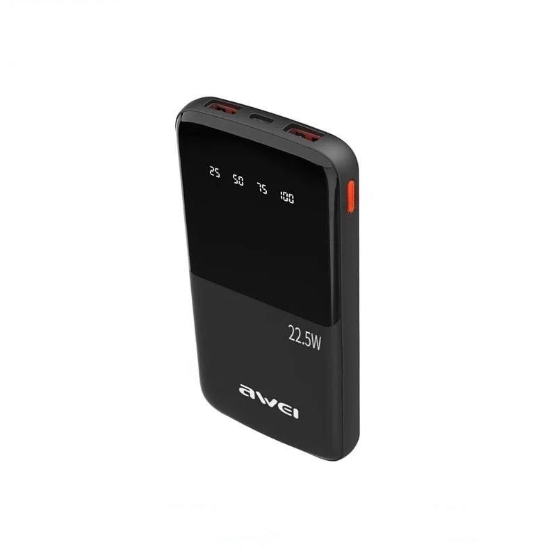 Awei P10K 10000mah 22.5W Fast Charging Digital Display Power Bank